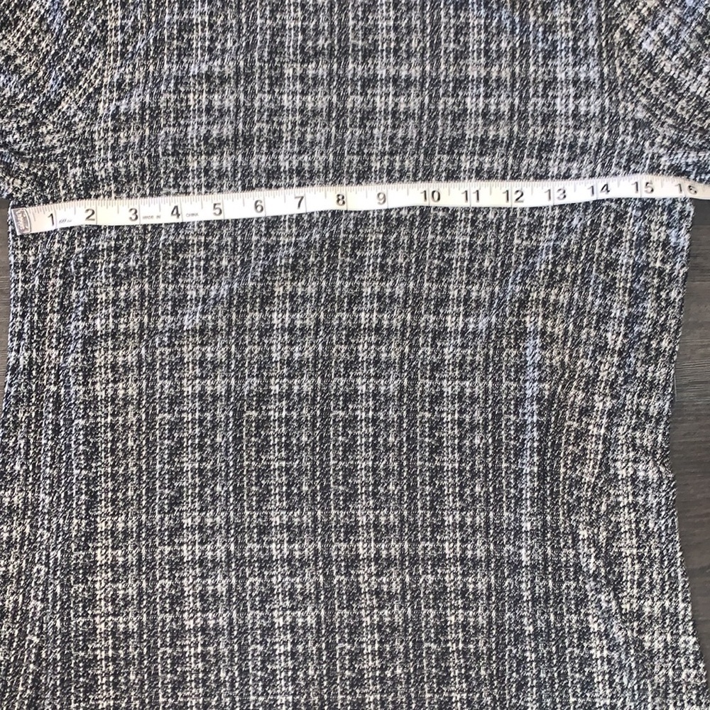 J. Jill Wherever Black/Cream Tweed Pattern Lightweight Rayon Dress Size … - Picture 8 of 11